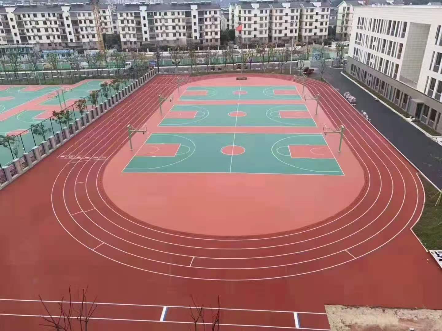 聊城市混合型塑胶跑道儿童滑梯 - 方案